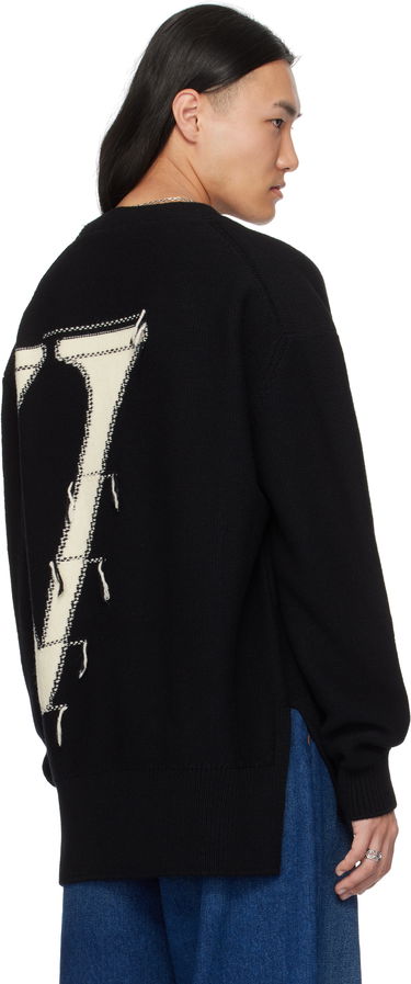Sveter Off-White Black 'OW' Maxi Logo Cardigan Čierna | OMHB02BC99KNI0011061, 2