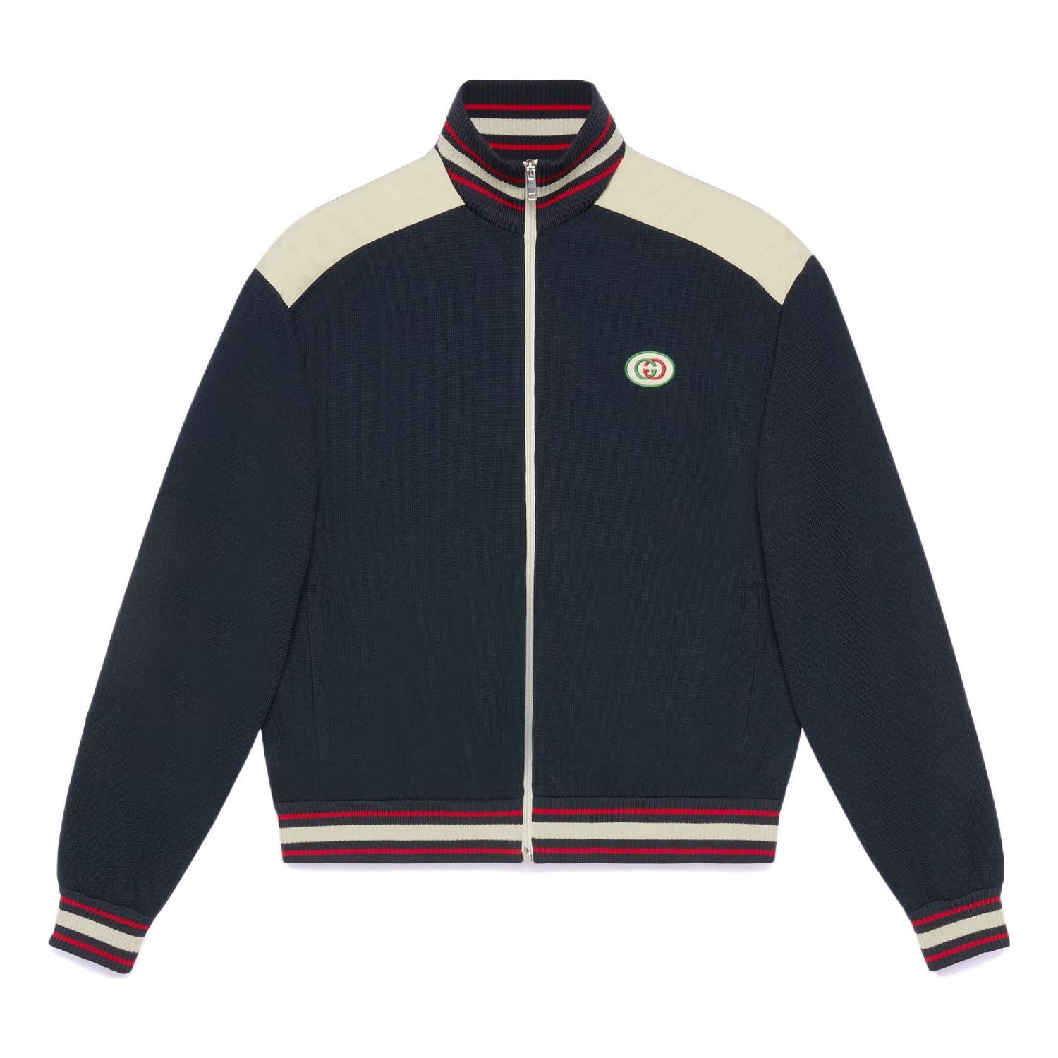 Bomber bunda Gucci Zip Jersey Jacket Modrá | 706412-XJE8S-4735, 0