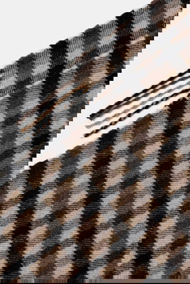 Šál GANNI Graphic Wool Checked Scarf Rôznofarebný | A6668, 2