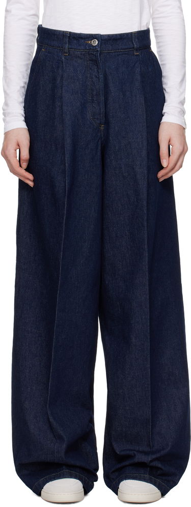 Džínsy A.P.C. Anastasia Barbieri Edition Azzurra Wide Leg Jeans Navy | COHEX-F08489, 0