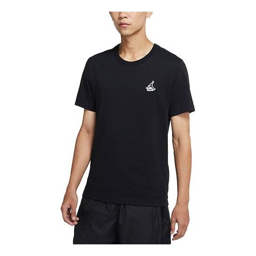 Tričko Jordan Air Jordan Embroidered Casual T-Shirt Čierna | DH3613-010, 0