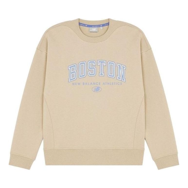 Sveter New Balance Athletics Pullover Béžová | 5CC17102-BEI