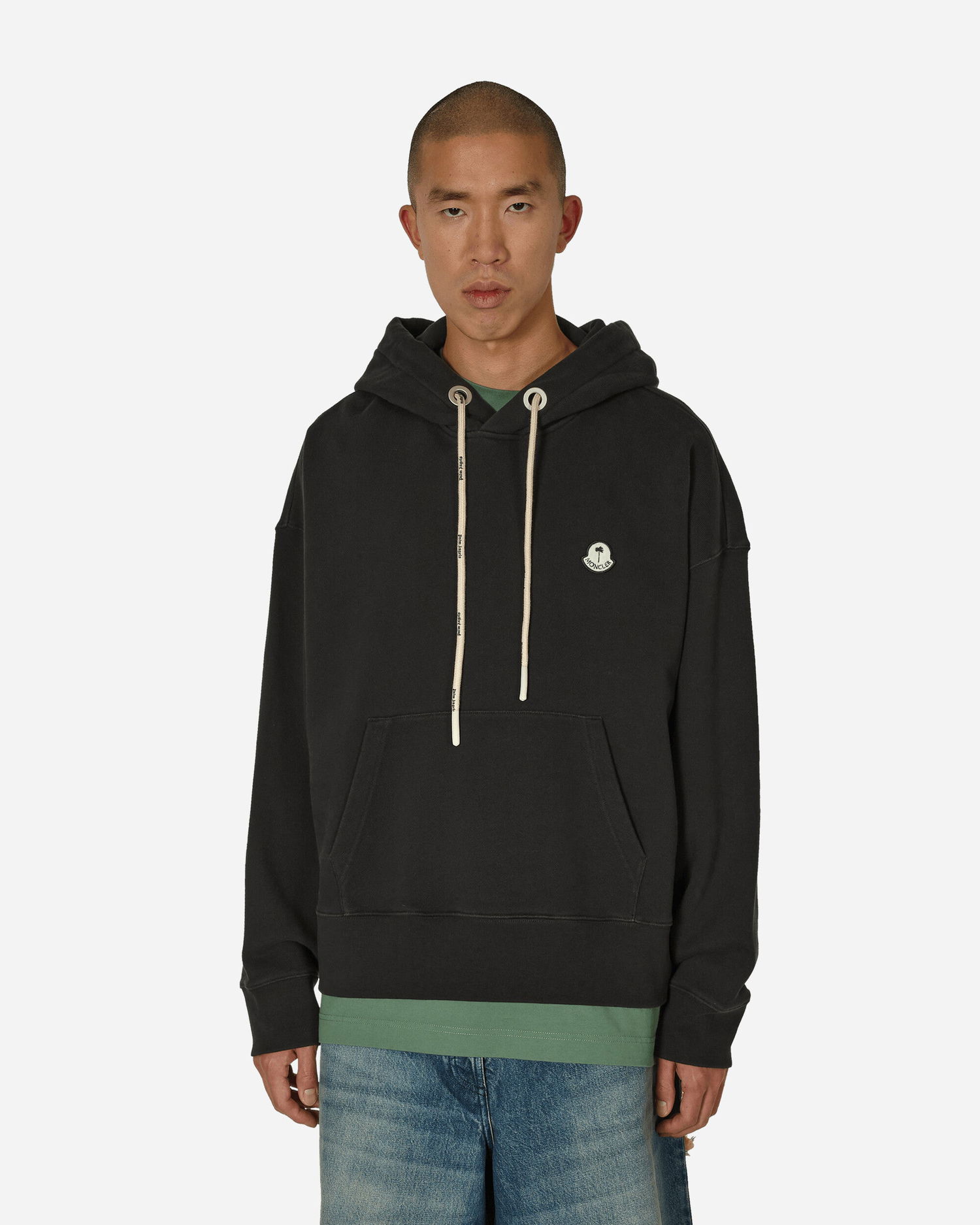 Mikina Moncler Palm Angels x Logo Patch Hoodie Čierna | 8G00011M2513 999, 0