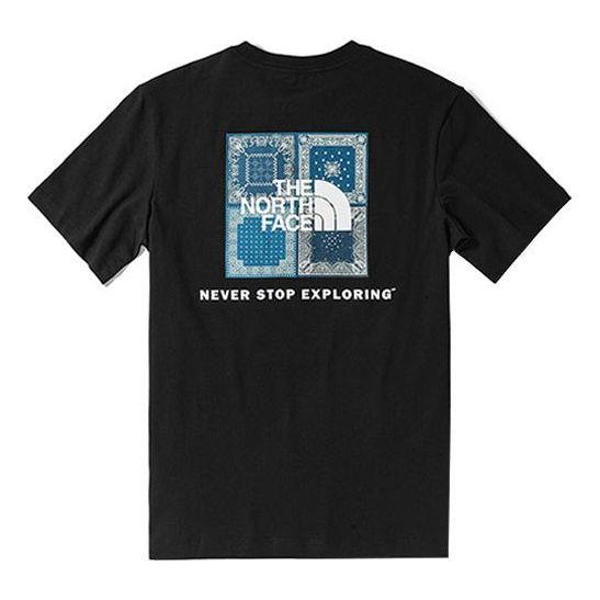 Tričko The North Face Short Sleeve Bandana Square Graphic T-Shirt Čierna | NF0A4UDW-JK3