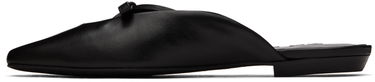 Tenisky a topánky BY FAR Leather Mules with Bow Detail Čierna | 23PFFNNFBLNAP, 2