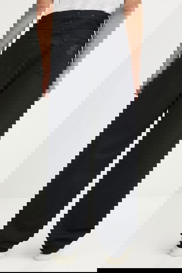 Džínsy Carhartt WIP Aaron Pant Loose Fit Wide Leg Čierna | I034237.01LF, 2