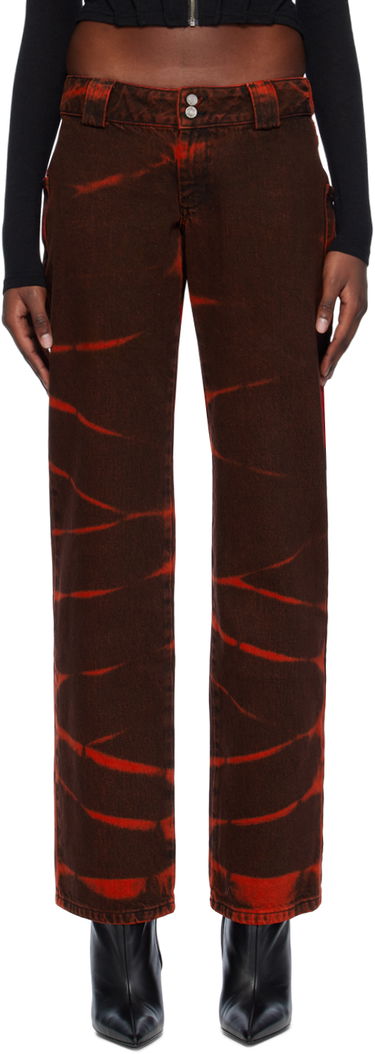 Džínsy Miaou Miaou Toni Tie-Dye Jeans Červená | 1037RWDRED, 0