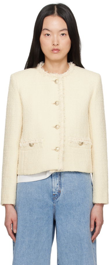 Vesta Max Mara Weekend Max Mara Balia Tweed Jacket Biela | 2515041061600, 0