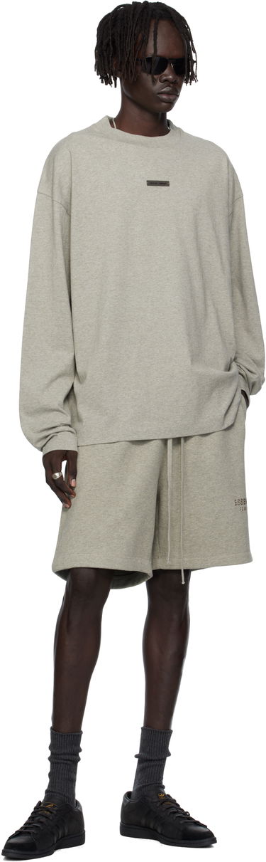 Tričko Fear of God ESSENTIALS Classic Fit Long Sleeve Tee Šedá | 125SP254205F, 3