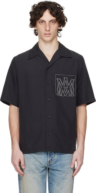 Košeľa AMIRI AMIRI MA Outline Bowling Shirt Čierna | AMSTCA1151, 0