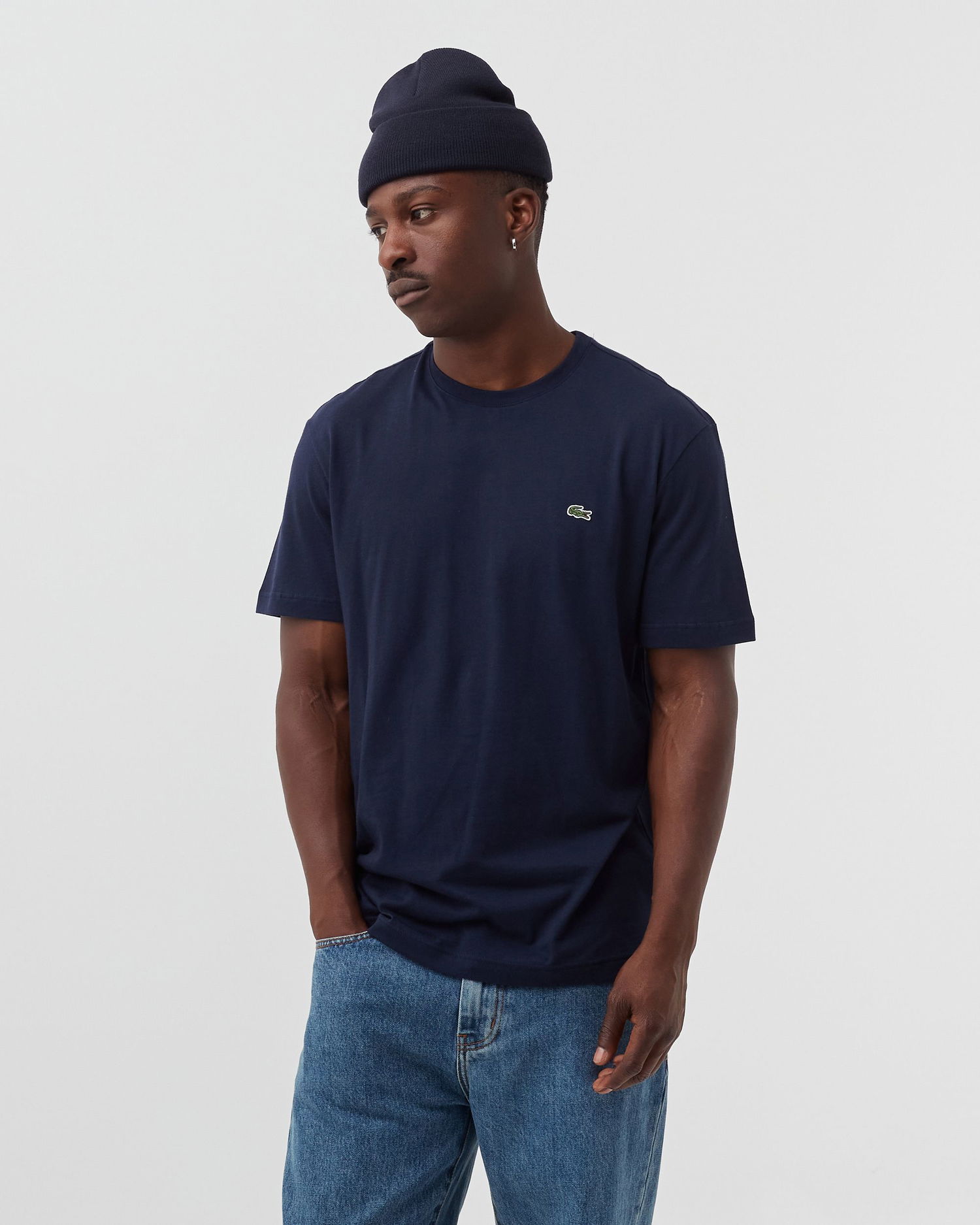 Tričko Lacoste Classic Crew Neck Tee Navy | 3608076901893, 1
