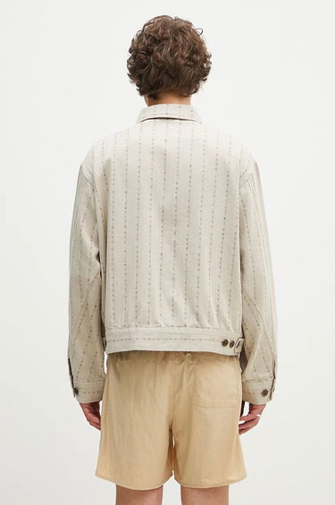 Bunda Human Made Herringbone Zip-Up Work Jacket Béžová | HM28JK014, 2