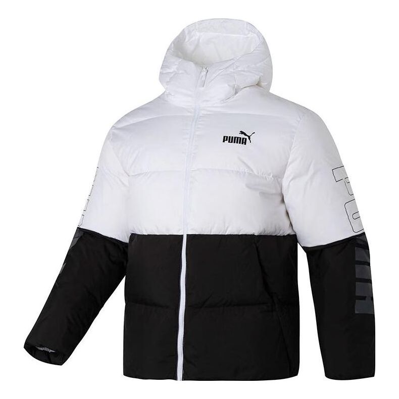 Prešívaná bunda Puma Colorblock Puffer Jacket Čierna | 678720-02