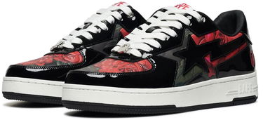 Tenisky a topánky BAPE Sta x ASSC Icon Floral Čierna | 1K73-191-909, 1