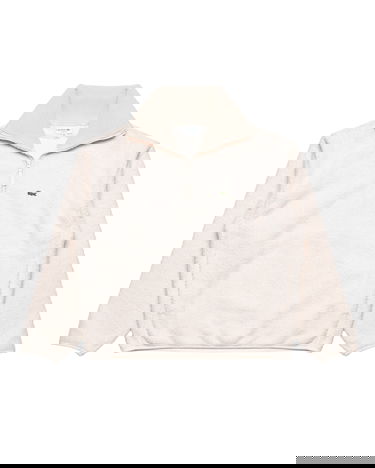 Mikina Lacoste Lacoste High Zipped Neck Sweatshirt Béžová | SH5500_XFJ, 4