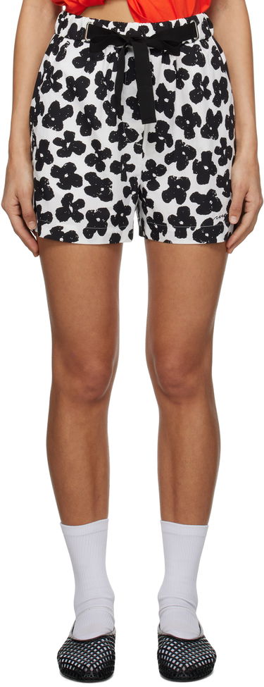 Šortky MSGM MSGM Floral Print Shorts Biela | 3841MDB06AX 257153, 0