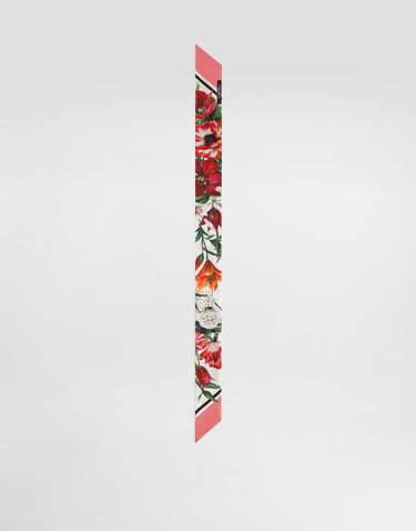 Šál Dolce & Gabbana Dolce & Gabbana Floral Print Silk Twill Bandeau Rôznofarebný | FS215AGDC7AHA5QX, 1