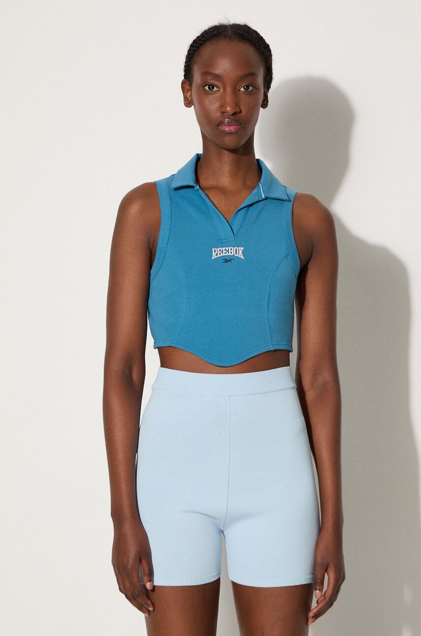 Tielko Reebok Classic Varsity Tank Top Modrá | HT7842, 0