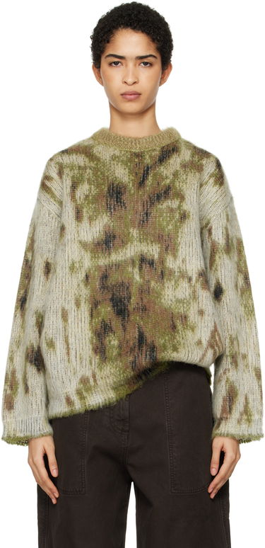 Sveter The Attico Attico Abstract Knit Sweater Zelené | 250WCK00115 KAC001AA, 0