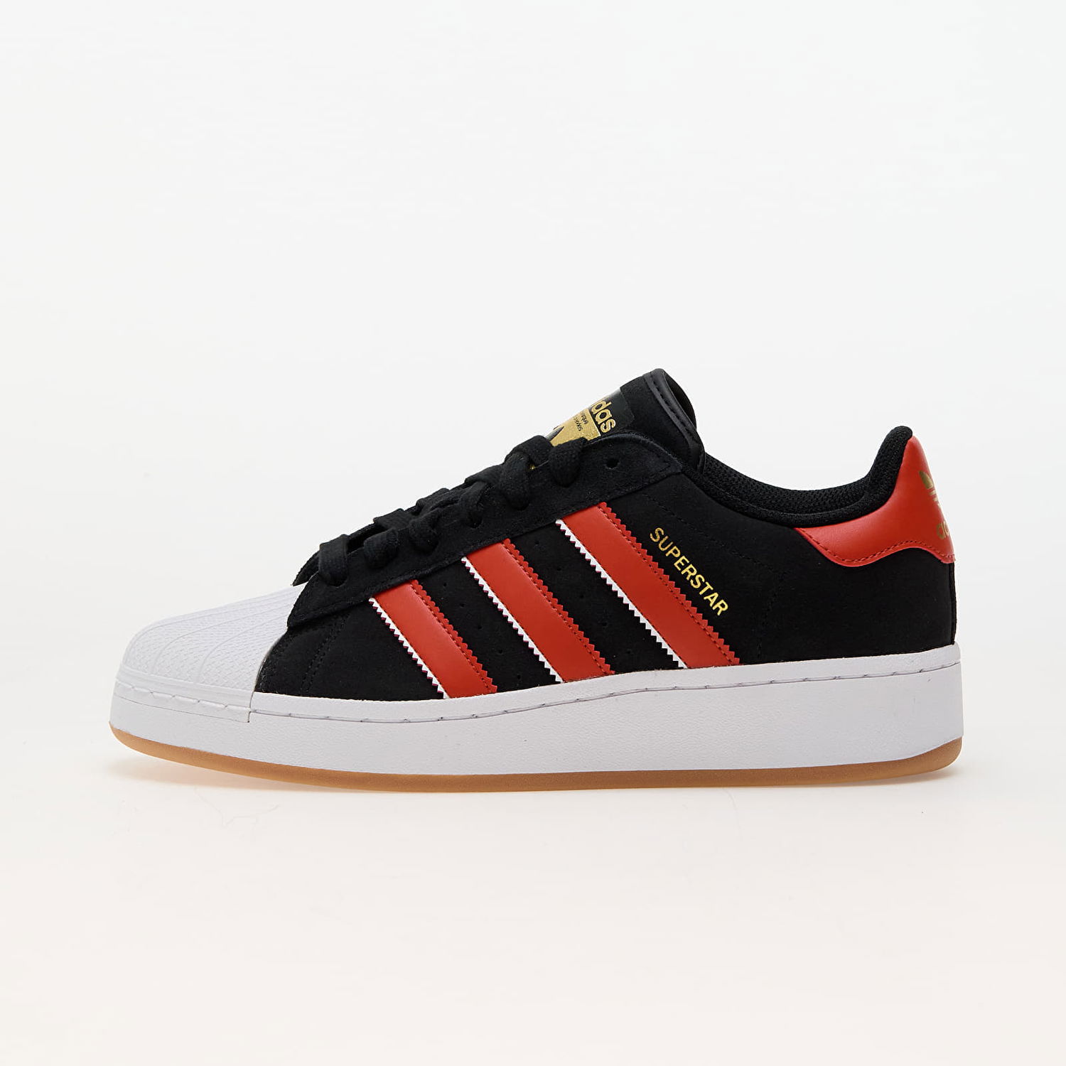 Tenisky a topánky adidas Originals Superstar Xlg Core Black/ Preloveded Red/ Gold Metallic Čierna | IG1544, 0