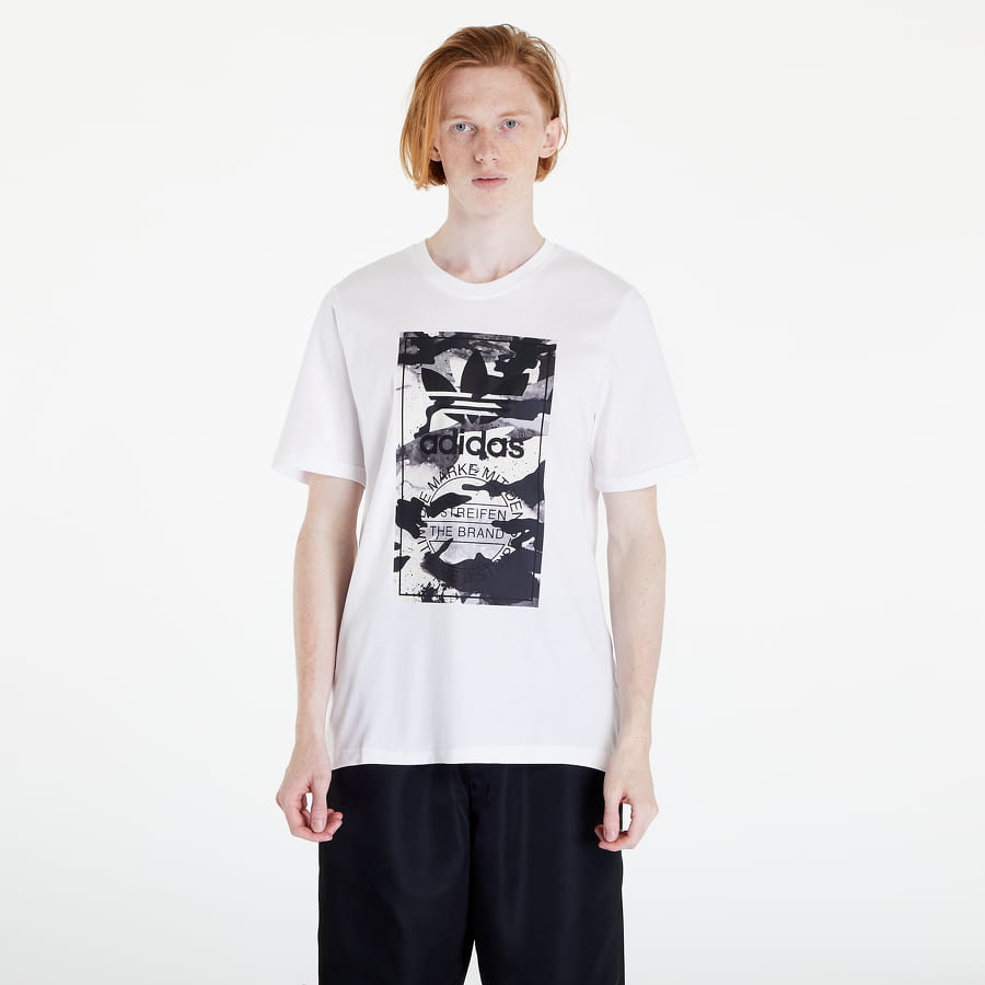 Tričko adidas Originals Camo Tongue Tee Biela | HN6724, 0