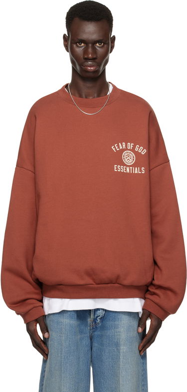 Sveter Fear of God Fear of God ESSENTIALS Fleece Crewneck Sweatshirt Hnedá | 192HO246266F, 0