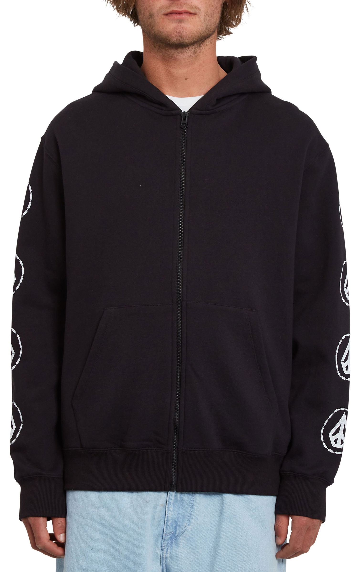 Mikina Volcom Extends Zip Fleece Čierna | A4832103-NBK, 0
