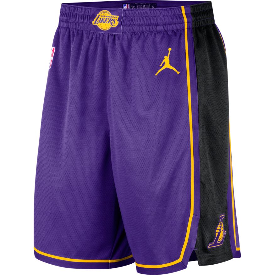 Šortky Jordan Dri-FIT NBA Los Angeles Lakers Statement Edition Swingman Basketball Shorts Fialová | DO9432-504, 0