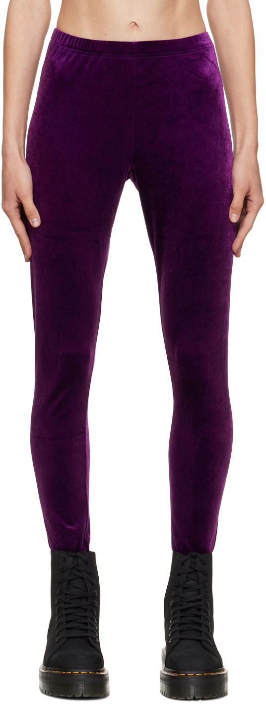 Legíny Junya Watanabe Velvet Leggings Fialová | JJ-P009-051, 0