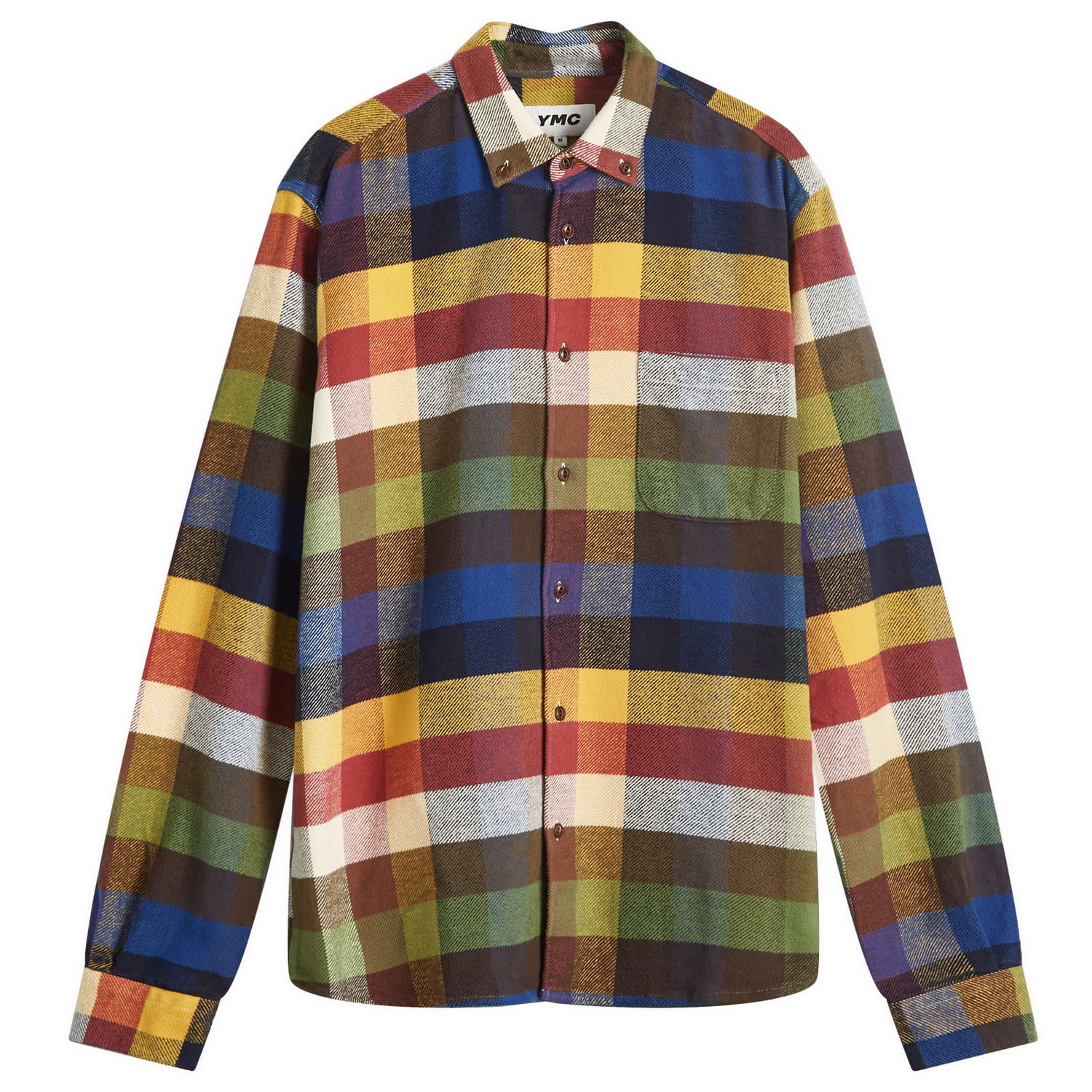 Košeľa YMC Dean Checkered Shirt Rôznofarebný | P2XAB-90, 0