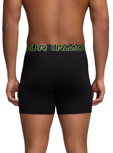 Boxerky Under Armour Performance Cotton Boxer Briefs, 6-Inch Inseam, 3-Pack Čierna | 1383889-004, 4