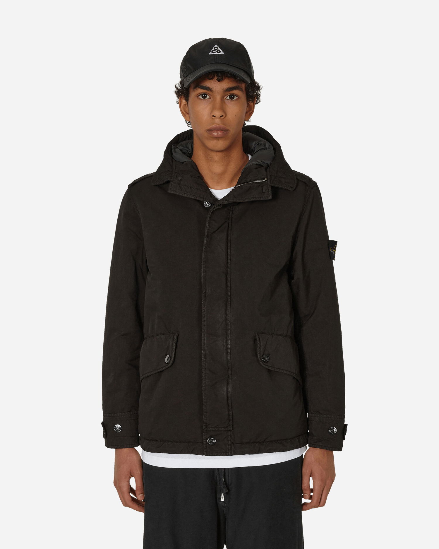 Parka Stone Island David-TC Down Čierna | 791541349 V0029, 1