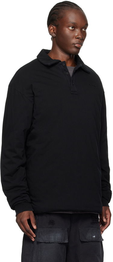 Sveter We11done Padded Long Sleeve Polo Čierna | WD-TT2-24-739-U-BK, 1