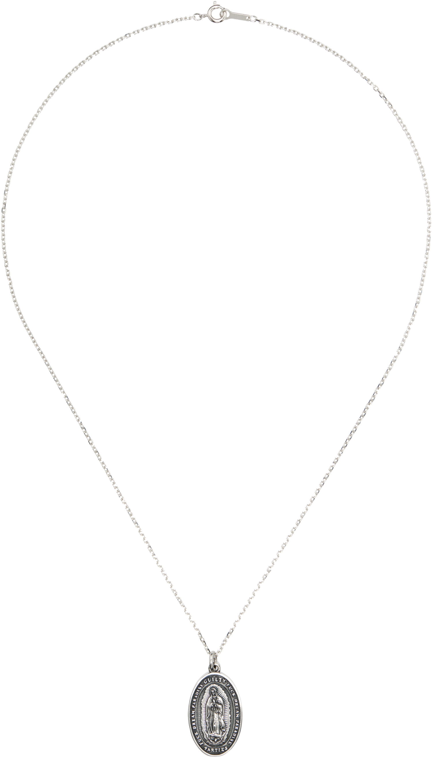 Náhrdelník WACKO MARIA WACKO MARIA Maria Medal Necklace Metalická | WMGP-NL01, 0