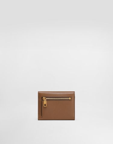 Peňaženka Dolce & Gabbana Dolce & Gabbana Plongé Calfskin Small Wallet Hnedá | BI0770A9S258Z093, 1