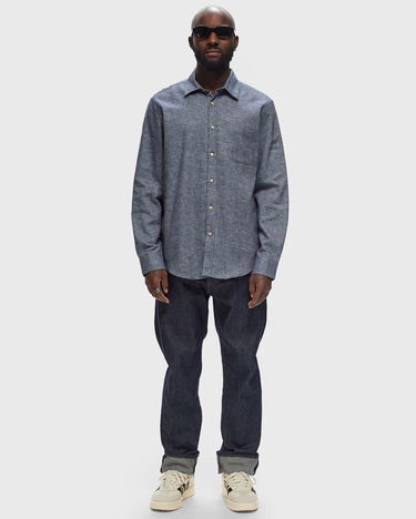 Košeľa Portuguese Flannel Flannel Longsleeves Shirt Modrá | AW24.084.INDIGO, 1