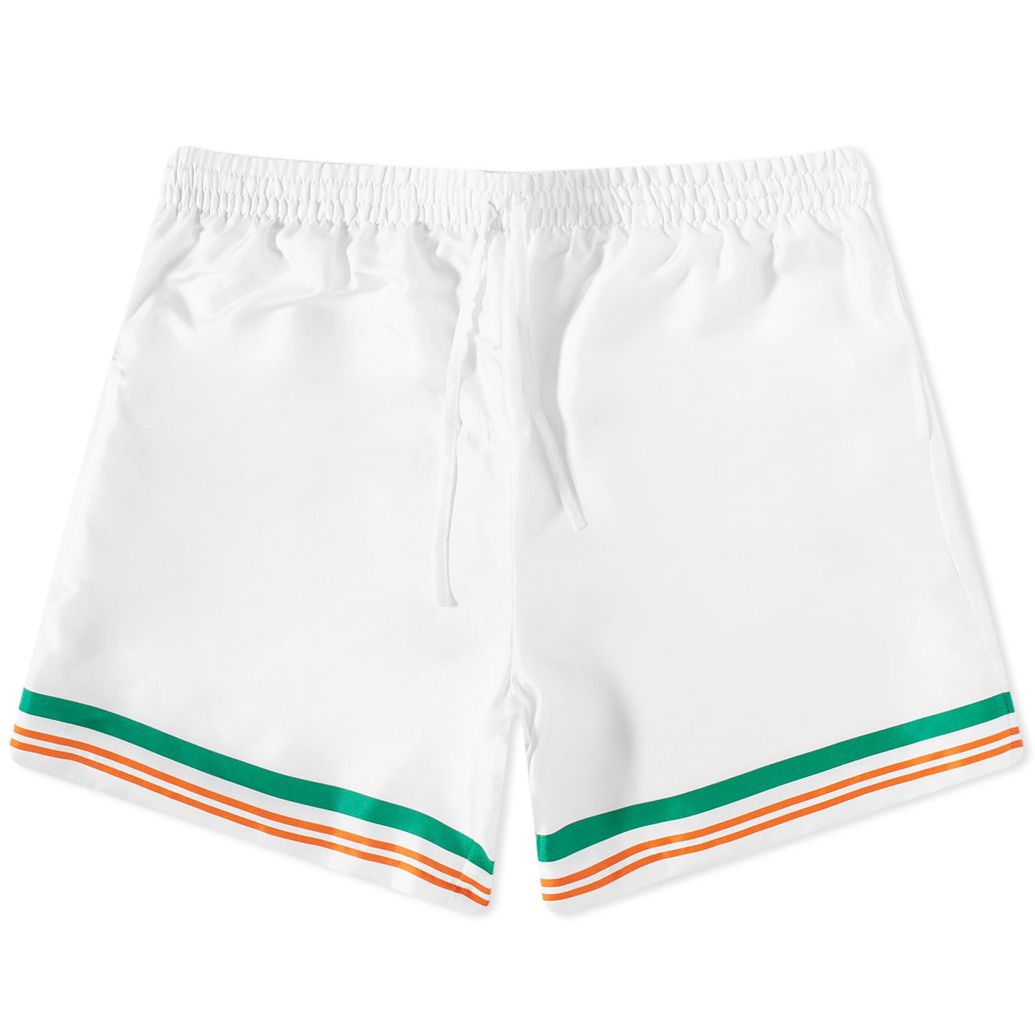Šortky Casablanca Tennis Club Icon Silk Shorts Biela | MS23-TR-012-02, 0