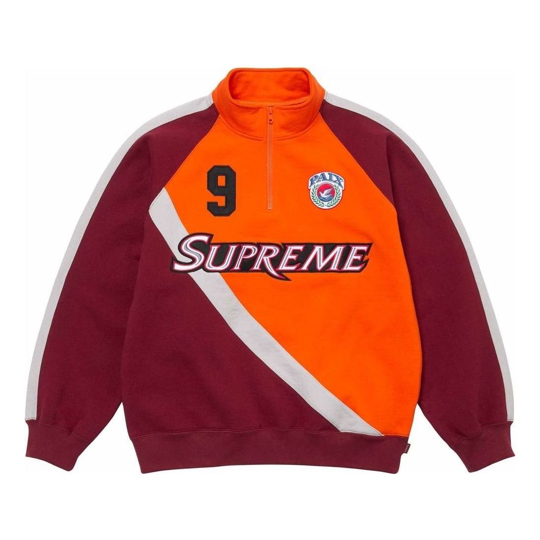 Sveter Supreme Equipe Half Zip Sweatshirt Oranžová | SUP-SS24-228, 0