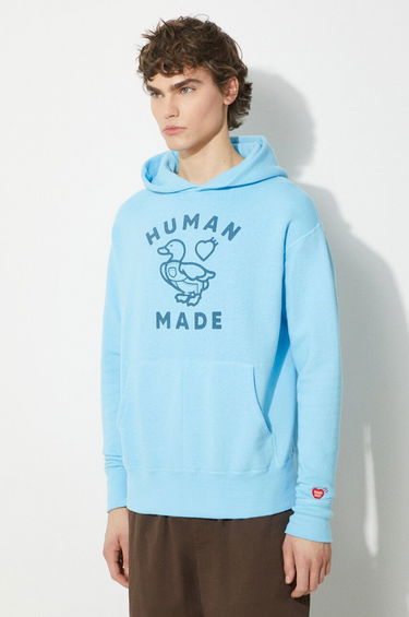 Mikina Human Made Graphic Print Hoodie Modrá | HM27CS028, 3