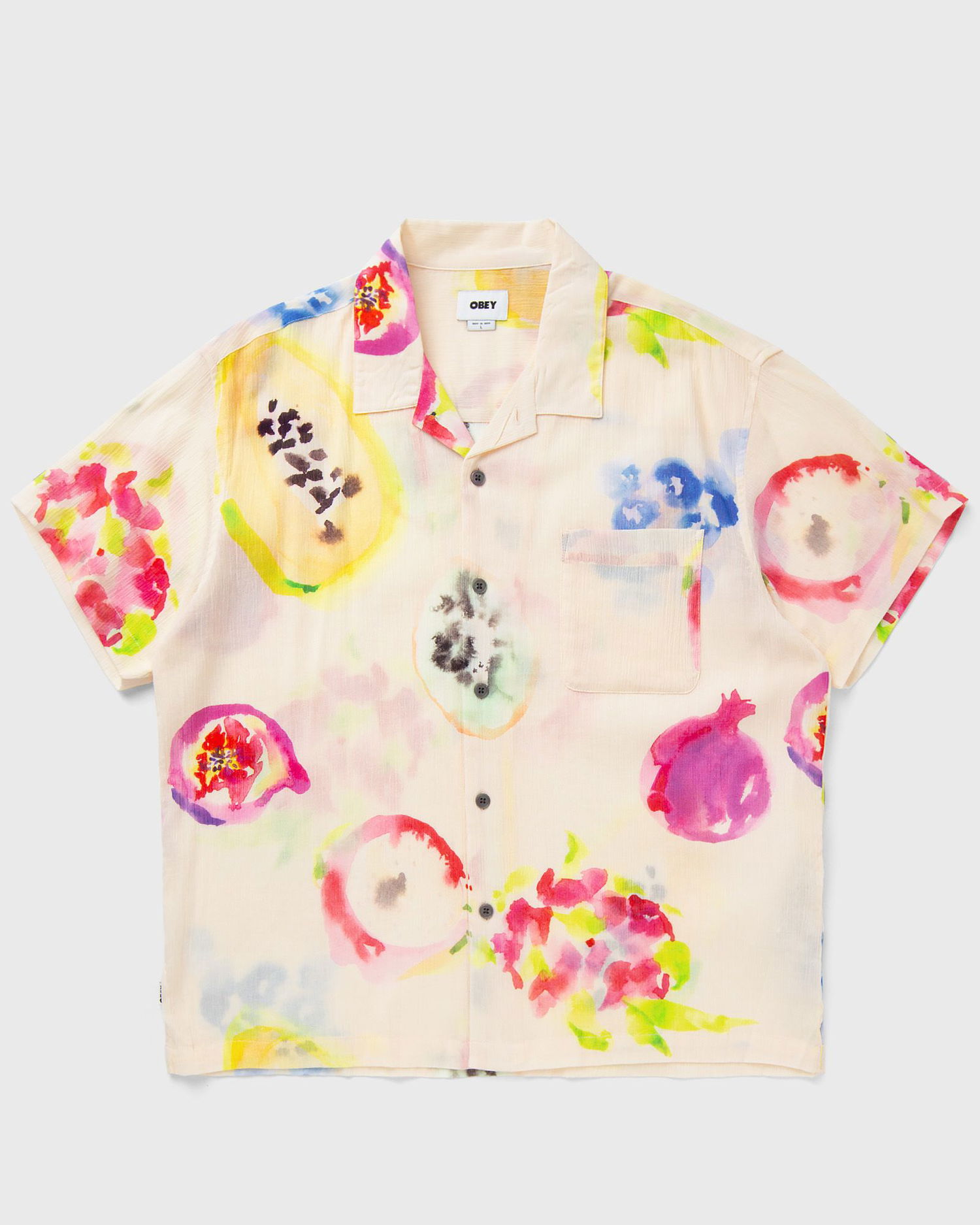 Košeľa OBEY Soft Fruits Woven Rôznofarebný | 181210416-BLS, 0