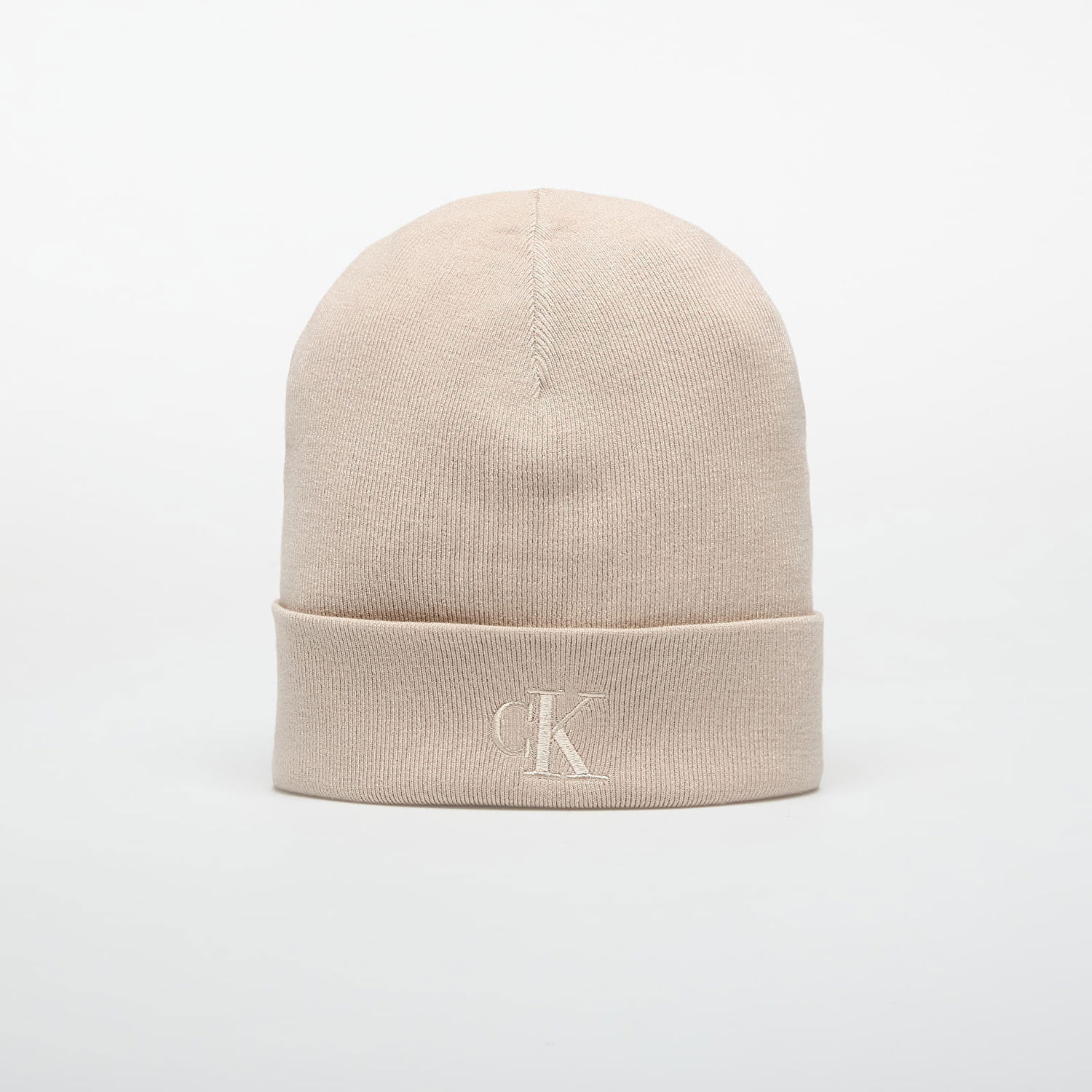 Kulicha CALVIN KLEIN Fine Rib Beanie Universal Béžová | LV04D8020G RMU, 0