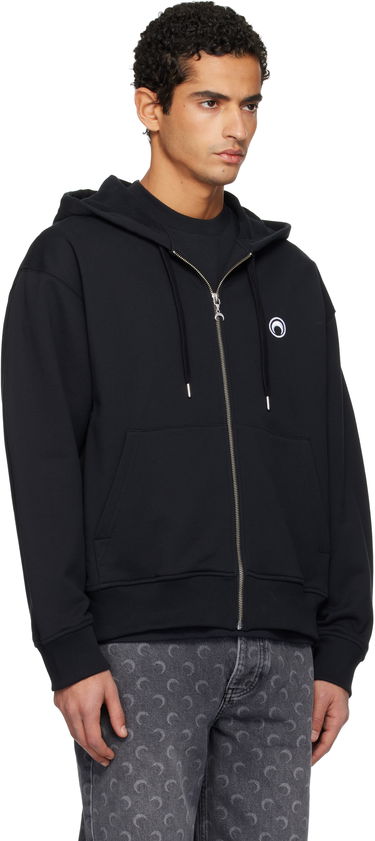 Mikina Marine Serre Moon Logo Zipped Hoodie Čierna | UST017BCJER0013, 1