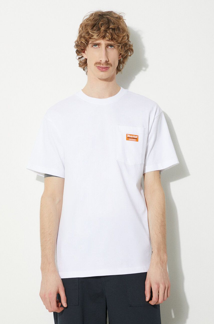 Tričko MARKET Hardware Pocket T-Shirt Biela | 399001802, 0