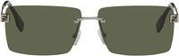 Rectangular Rimless Sky Eyewear with Monogram Temples