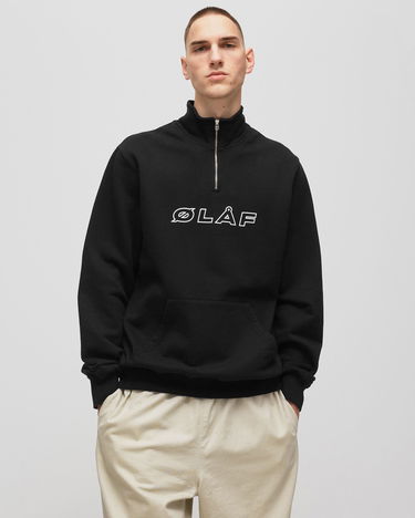 Sveter ØLÅF ITALIC ZIP MOCK Čierna | M990202-BLACK, 2