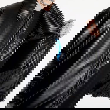 Bomber bunda MISBHV Faux Leather Puffer Bomber Jacket Black Čierna | 251M427, 3