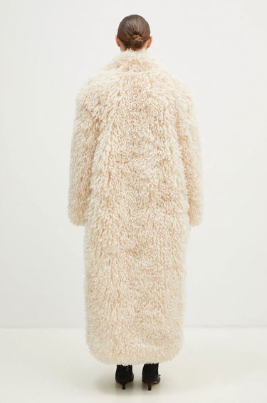 Kabáty Fiorucci Women's Long Faux Fur Coat Biela | U01FMOCO243FF02WH02, 2