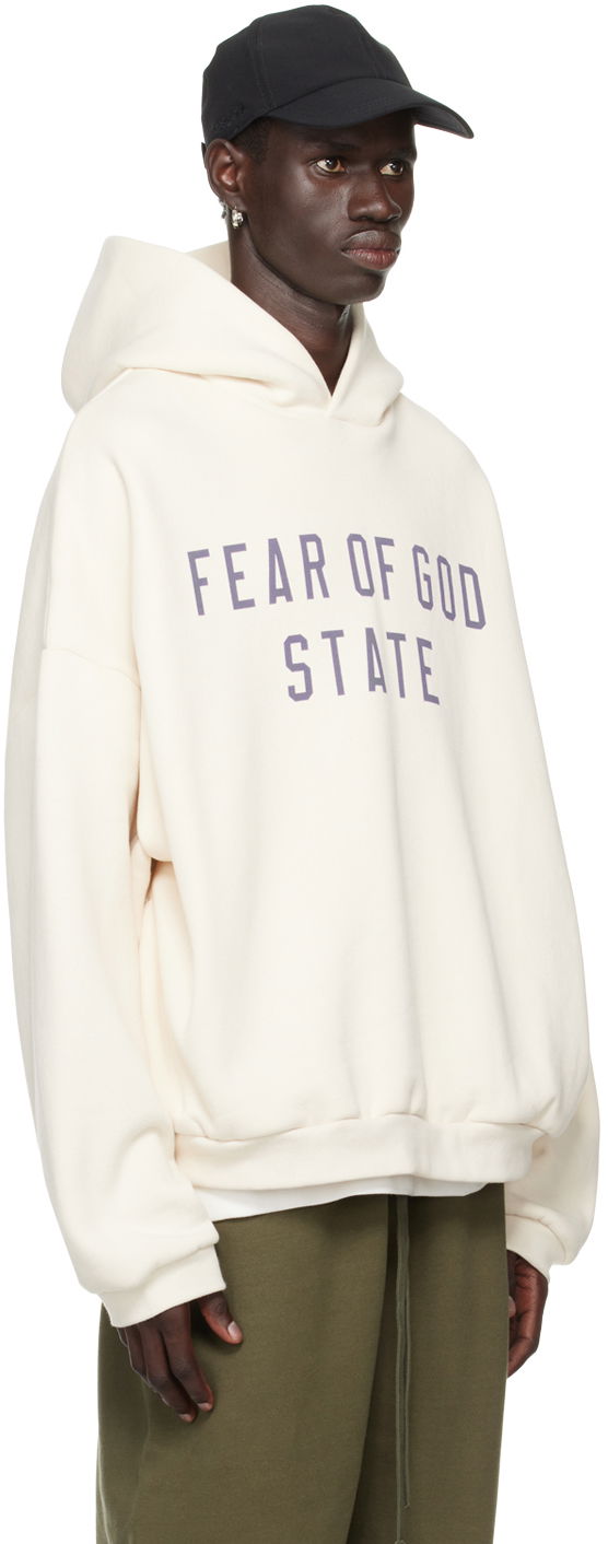 Mikina Fear of God Essentials Logo Print Hoodie Biela | 192BT246252F, 1