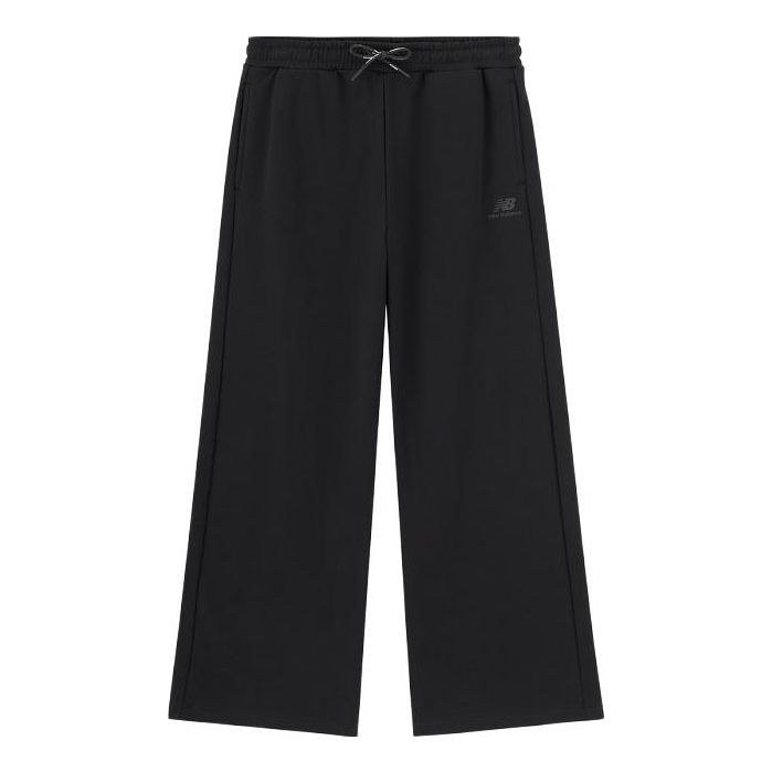 Nohavice New Balance Fleece Wide-Leg Pants Čierna | 6LD37322-BK, 0