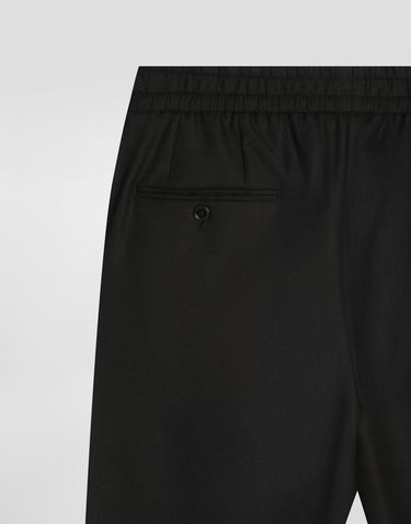 Tepláky Dolce & Gabbana Dolce & Gabbana Garment-dyed Wool Joggers Čierna | GP12QTFU25EN0000, 3